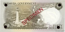 50 Dollars Spécimen BERMUDA  1970 P.27s FDC