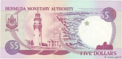 5 Dollars BERMUDA  1989 P.35ab UNC