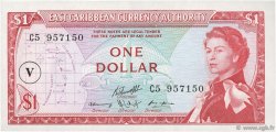 1 Dollar CARAÏBES  1965 P.13o NEUF