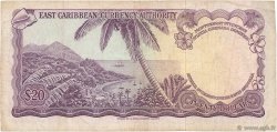 20 Dollars CARAÏBES  1965 P.15h TTB