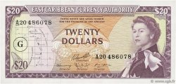 20 Dollars CARAÏBES  1965 P.15j pr.NEUF