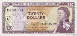 20 Dollars CARAÏBES  1965 P.15n pr.NEUF
