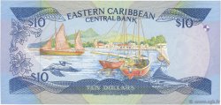 10 Dollars EAST CARIBBEAN STATES  1985 P.23a2 FDC