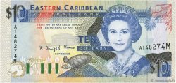 10 Dollars CARIBBEAN   1993 P.27m UNC-