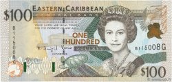 100 Dollars EAST CARIBBEAN STATES  1998 P.36g FDC