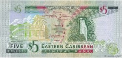 5 Dollars CARAÏBES  2008 P.47a pr.NEUF