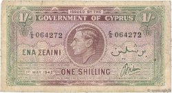 1 Shilling CHIPRE  1942 P.20