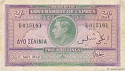 2 Shillings CHYPRE  1942 P.21 TB+