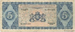 5 Gulden CURACAO  1939 P.22 B+