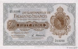 50 Pence ÎLES FALKLAND  1969 P.10a NEUF