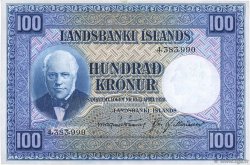 100 Kronur ISLANDE  1943 P.35a pr.SUP