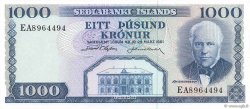 1000 Kronur ICELAND  1961 P.46a