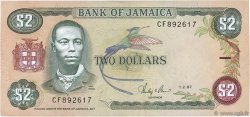 2 Dollars JAMAÏQUE  1987 P.69b pr.SUP