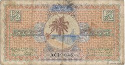1/2 Rupee MALDIVES  1947 P.01 pr.TB
