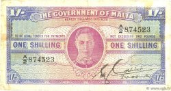 1 Shilling MALTE  1943 P.16 TB