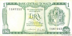 1 Lira MALTE  1973 P.31c pr.TTB