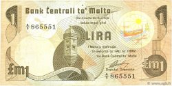 1 Lira MALTE  1979 P.34a TB+