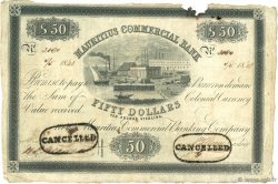 50 Dollars ÎLE MAURICE  1840 PS.126 TTB