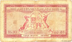 10 Rupees ÎLE MAURICE  1954 P.28 pr.TB