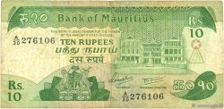 10 Rupees MAURITIUS  1985 P.35a F