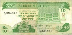 10 Rupees ISOLE MAURIZIE  1985 P.35a BB