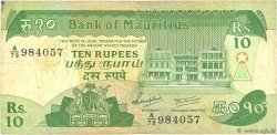 10 Rupees ÎLE MAURICE  1985 P.35b TB