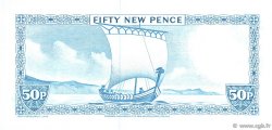 50 New Pence ÎLE DE MAN  1972 P.28c UNC-