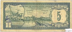5 Gulden ANTILLES NÉERLANDAISES  1972 P.08b TB