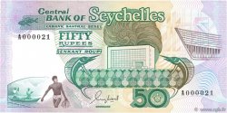 50 Rupees Petit numéro SEYCHELLES  1989 P.34