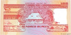 100 Rupees Petit numéro SEYCHELLES  1989 P.35 q.FDC