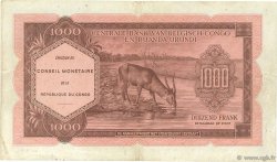 1000 Francs RÉPUBLIQUE DÉMOCRATIQUE DU CONGO  1962 P.002a TTB