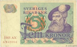 5 Kronor SUÈDE  1965 P.51a TTB