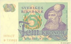 5 Kronor SUÈDE  1978 P.51d SUP