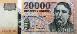 20000 Forint HUNGARY  2008 P.201a XF
