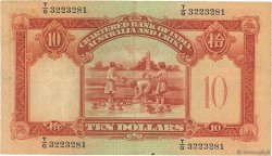 10 Dollars HONG KONG  1954 P.055c TTB