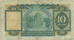 10 Dollars HONG KONG  1976 P.182g B+