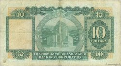 10 Dollars HONG KONG  1977 P.182h TB