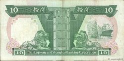10 Dollars HONG KONG  1986 P.191a TTB