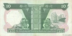 10 Dollars HONG KONG  1987 P.191a TTB
