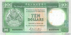 10 Dollars HONG KONG  1988 P.191b NEUF