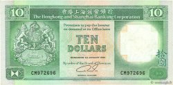 10 Dollars HONG KONG  1990 P.191c TTB+