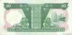 10 Dollars HONG KONG  1990 P.191c TTB+