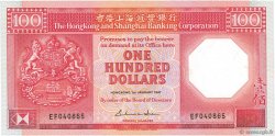 100 Dollars HONG KONG  1987 P.194a NEUF