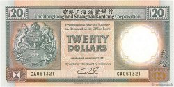20 Dollars HONG KONG  1991 P.197b NEUF