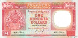 100 Dollars HONG KONG  1989 P.198a NEUF