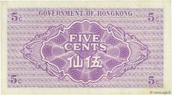 5 Cents HONG KONG  1941 P.314 pr.NEUF
