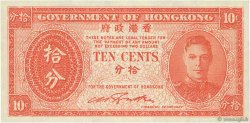 10 Cents HONG KONG  1945 P.323 SPL