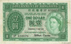 1 Dollar HONG KONG  1957 P.324Ab TTB