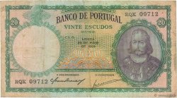 20 Escudos PORTUGAL  1954 P.153a BC+