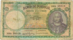 20 Escudos PORTUGAL  1954 P.153b BC+